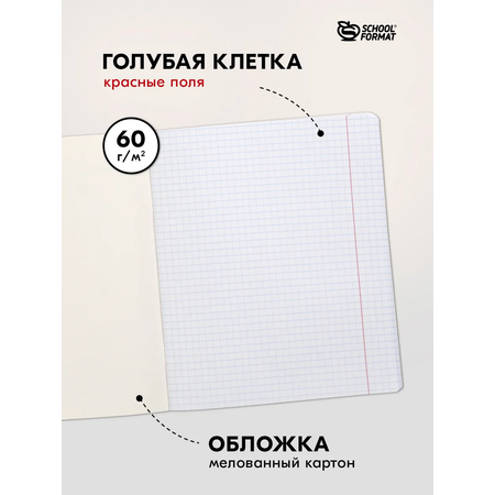 Общая тетрадь SCHOOLFORMAT клетка 48 лист. 5 шт.