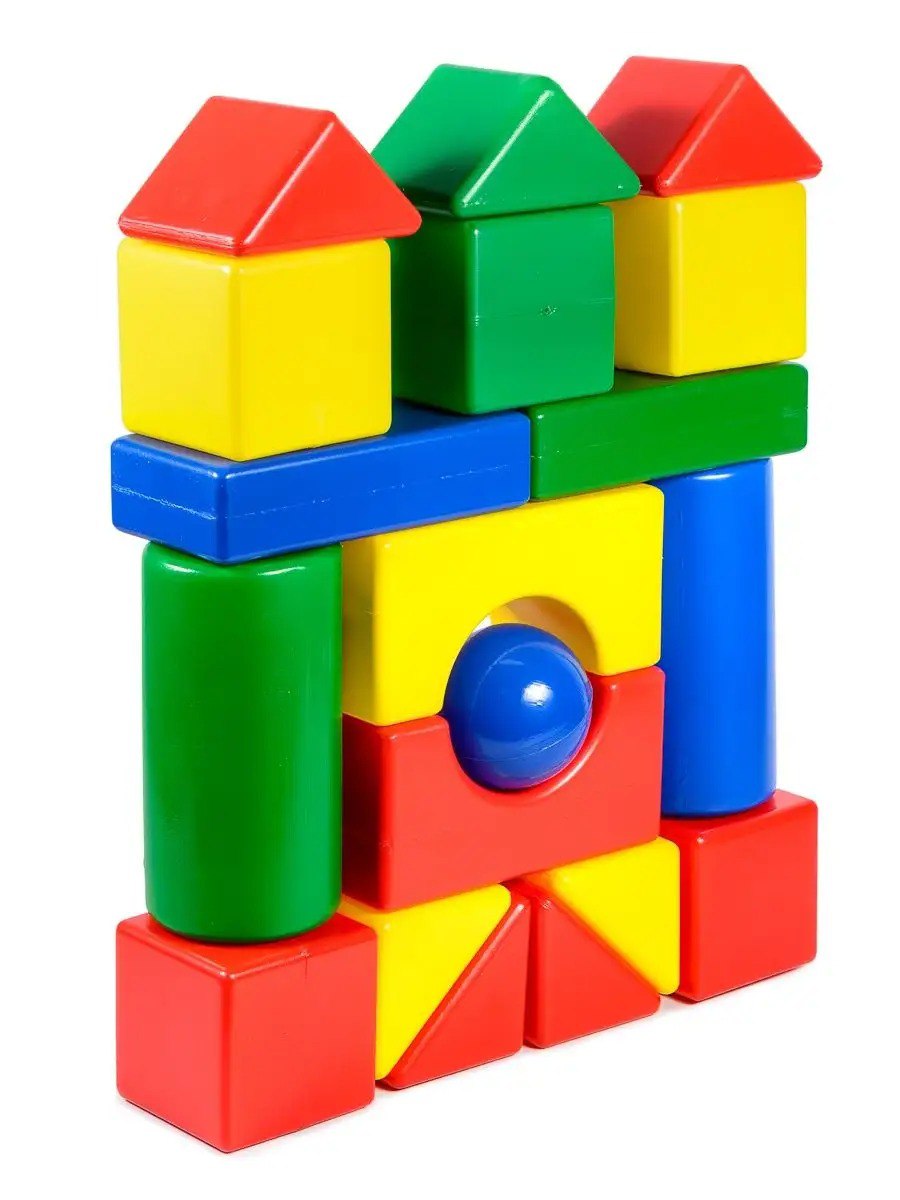 Игрушка Green Plast кубики Конструктор - фото 3