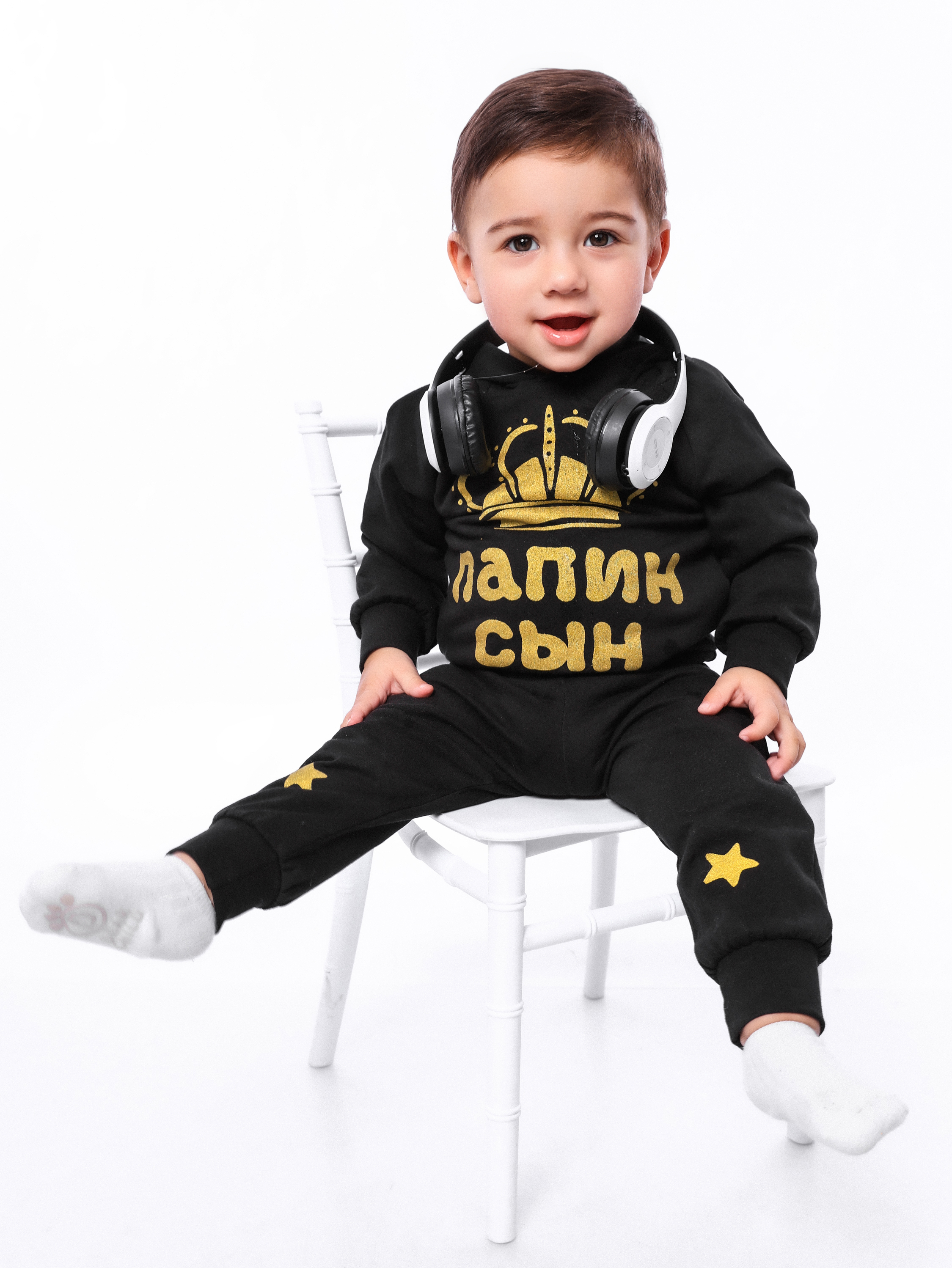 Спортивный костюм BabyDreams KS01черный - фото 2