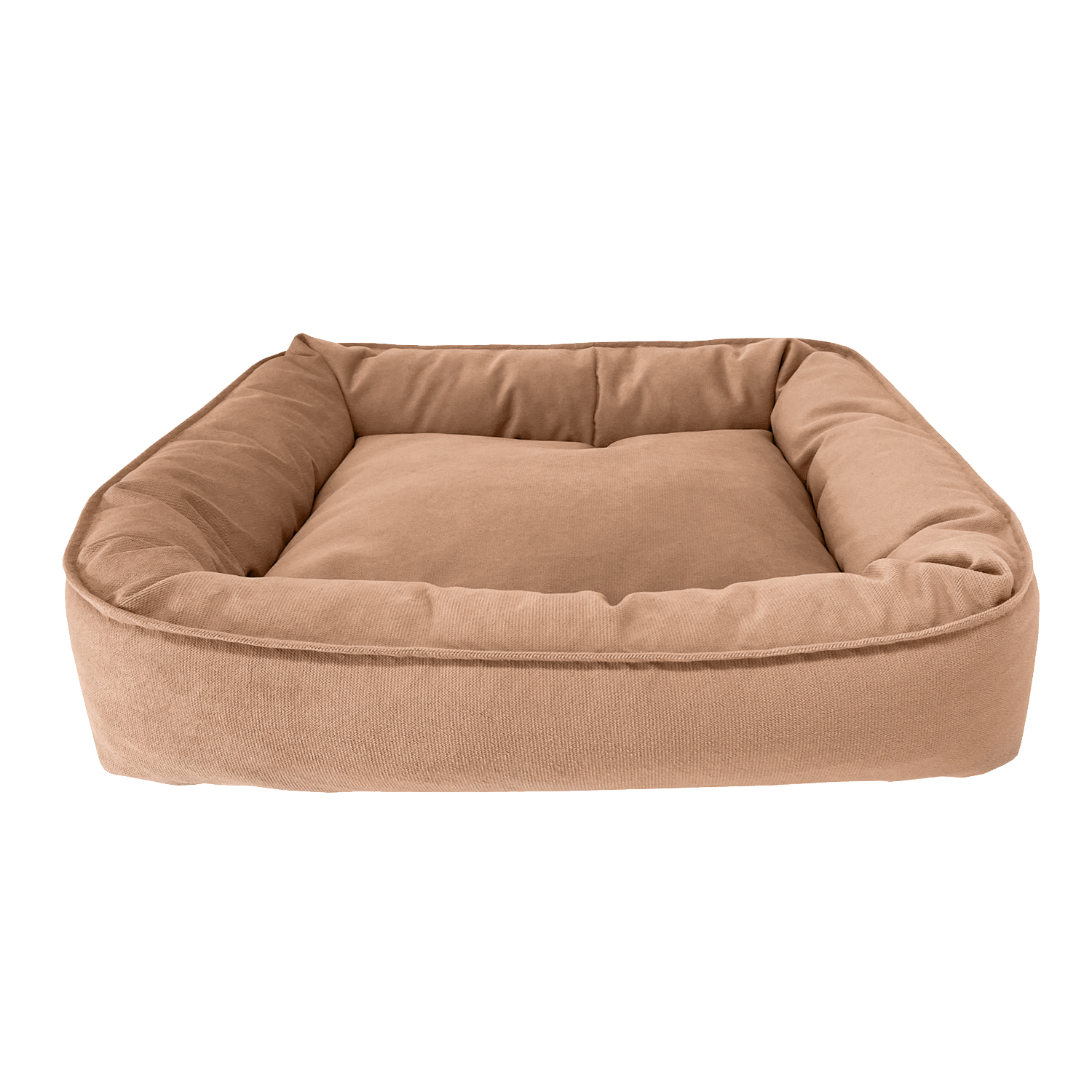 Лежанка для животных Homepet Caramel Микровелюр 50*45*15см Карамель - фото 1