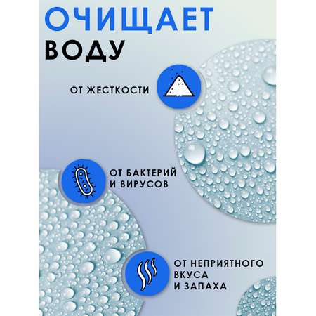 Фильтр-кувшин Гейзер для воды Мини красный прозрачный 2.5 л