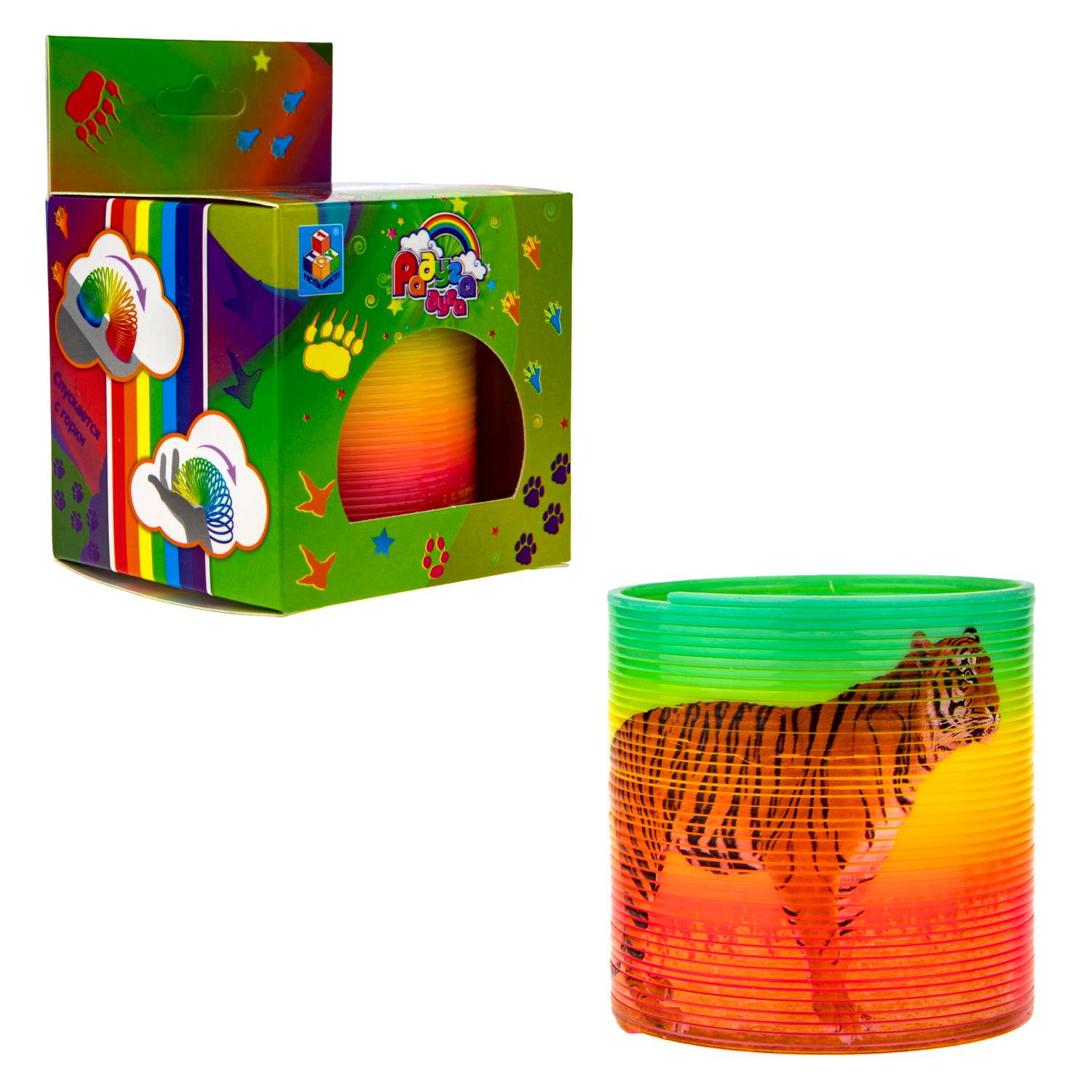 Игрушка-антистресс 1TOY пружинка Жмяка Гусеница в ассортименте - фото 2