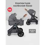 Коляска 2в1 Happy Baby Mommer pro серый