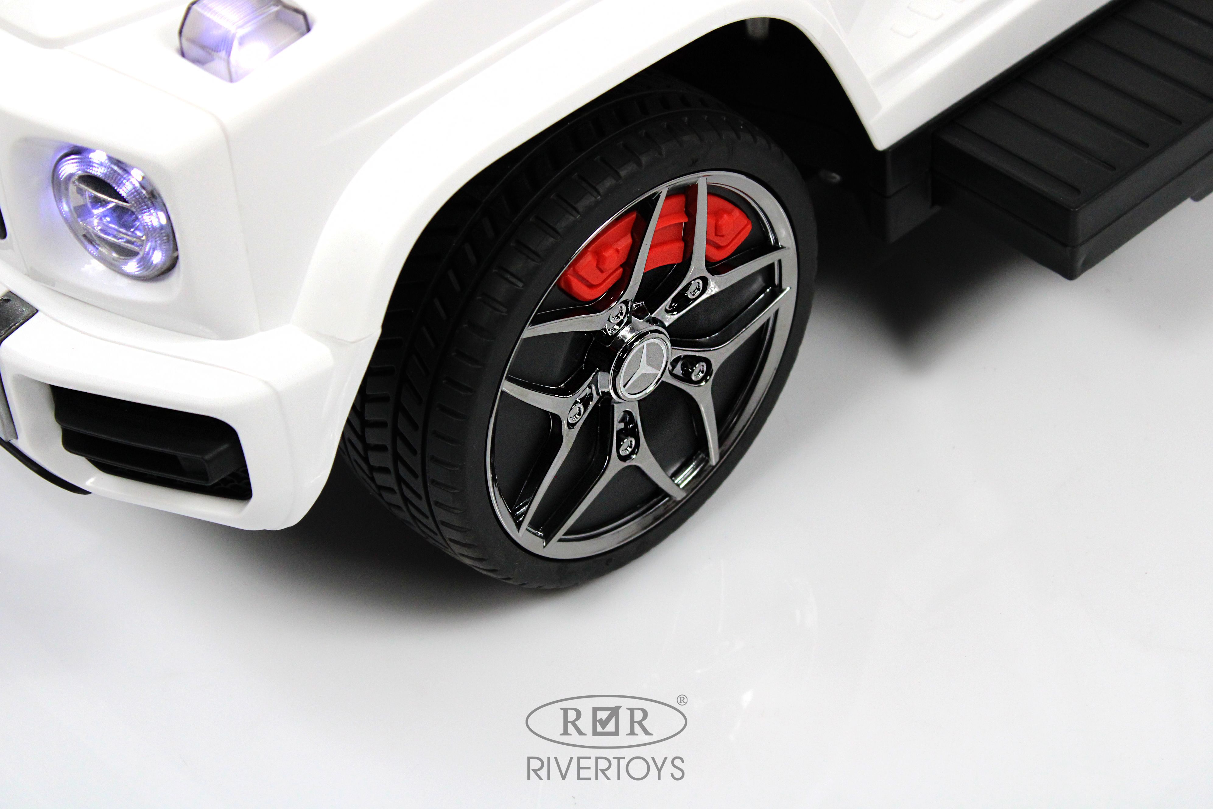 Каталка RIVERTOYS Mercedes-BenzG63 White Diamond белый - фото 10