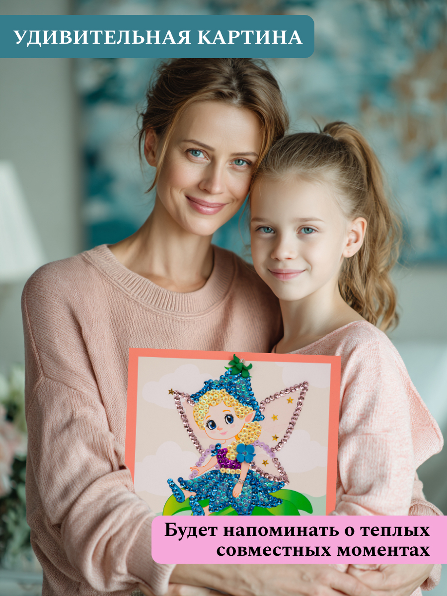 Картина из страз Волшебная мастерская Фея цветов - фото 8