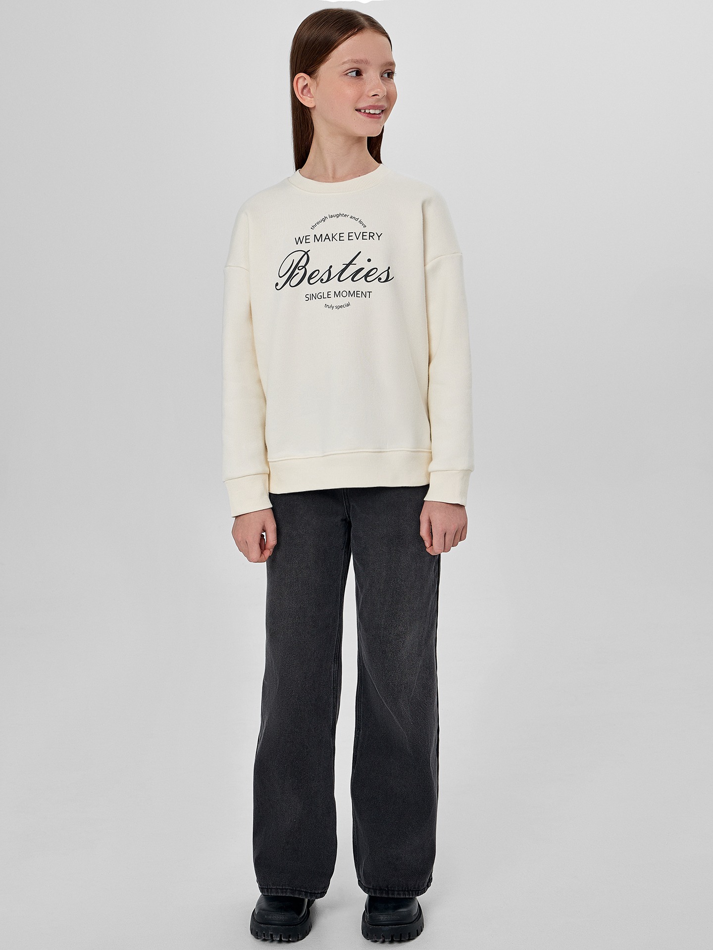 Свитшот Mark Formelle (Марк Формэль) 127897/1/молочный +печать1 - фото 5