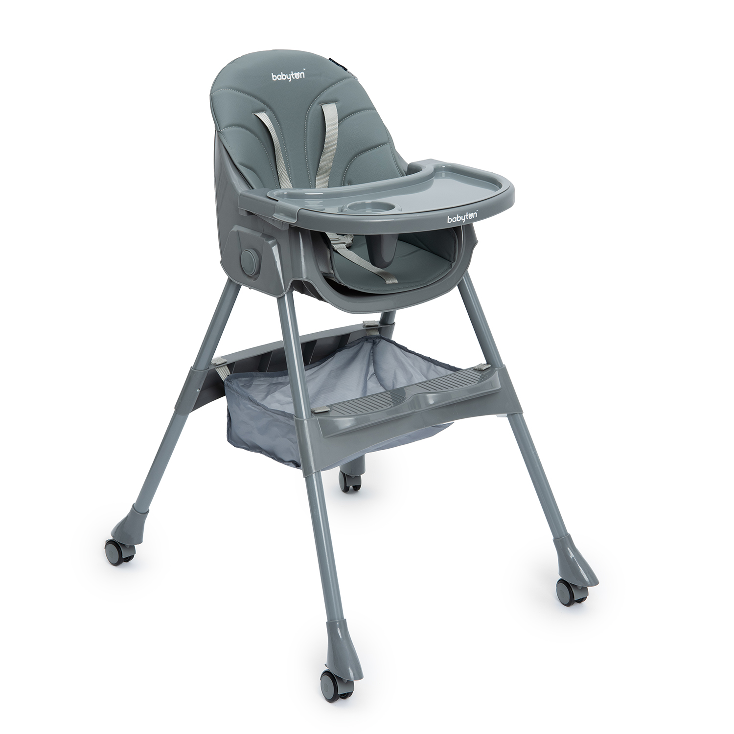 Стульчик для кормления Babyton Bueno Grey-Grey классический - фото 1