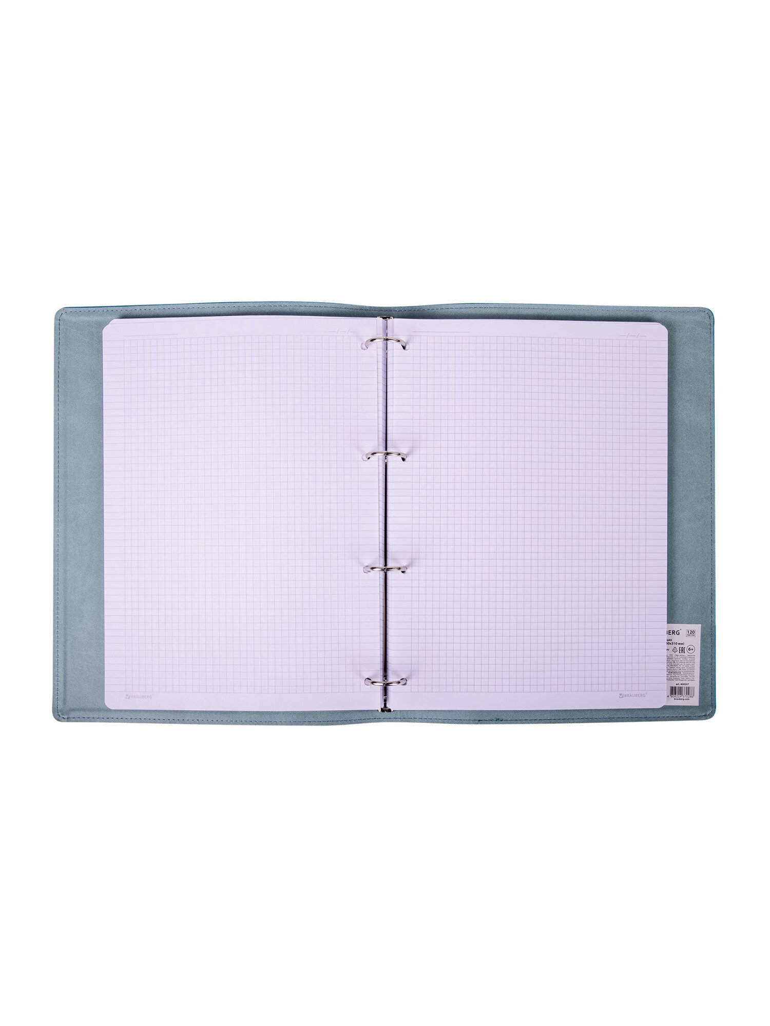 Тетрадь со сменным блоком Brauberg клетка 120 лист. - фото 8
