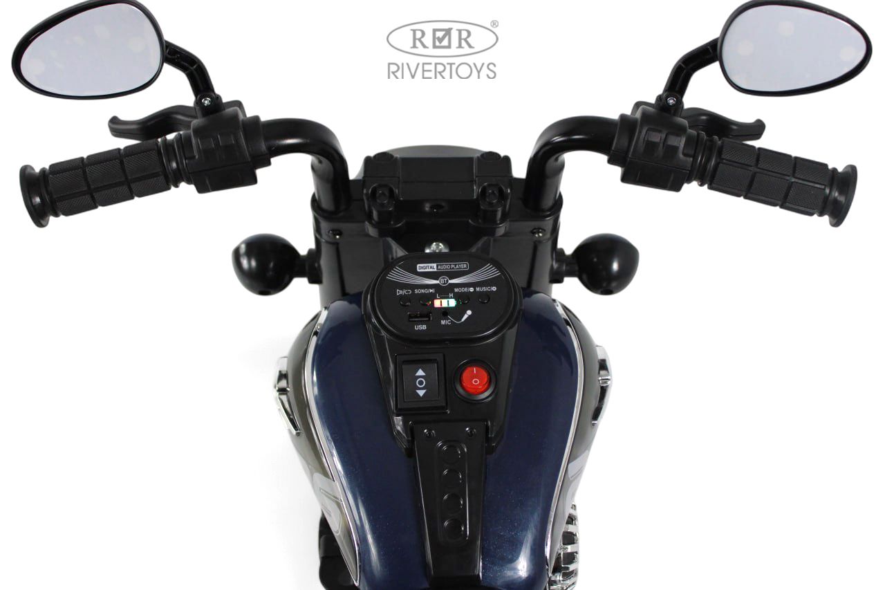Электромобиль RIVERTOYS G500GG-BLUE - фото 2