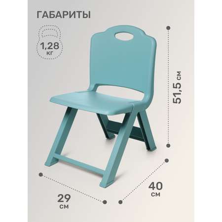 Стул детский складной KidPlast Daisy бирюзовый