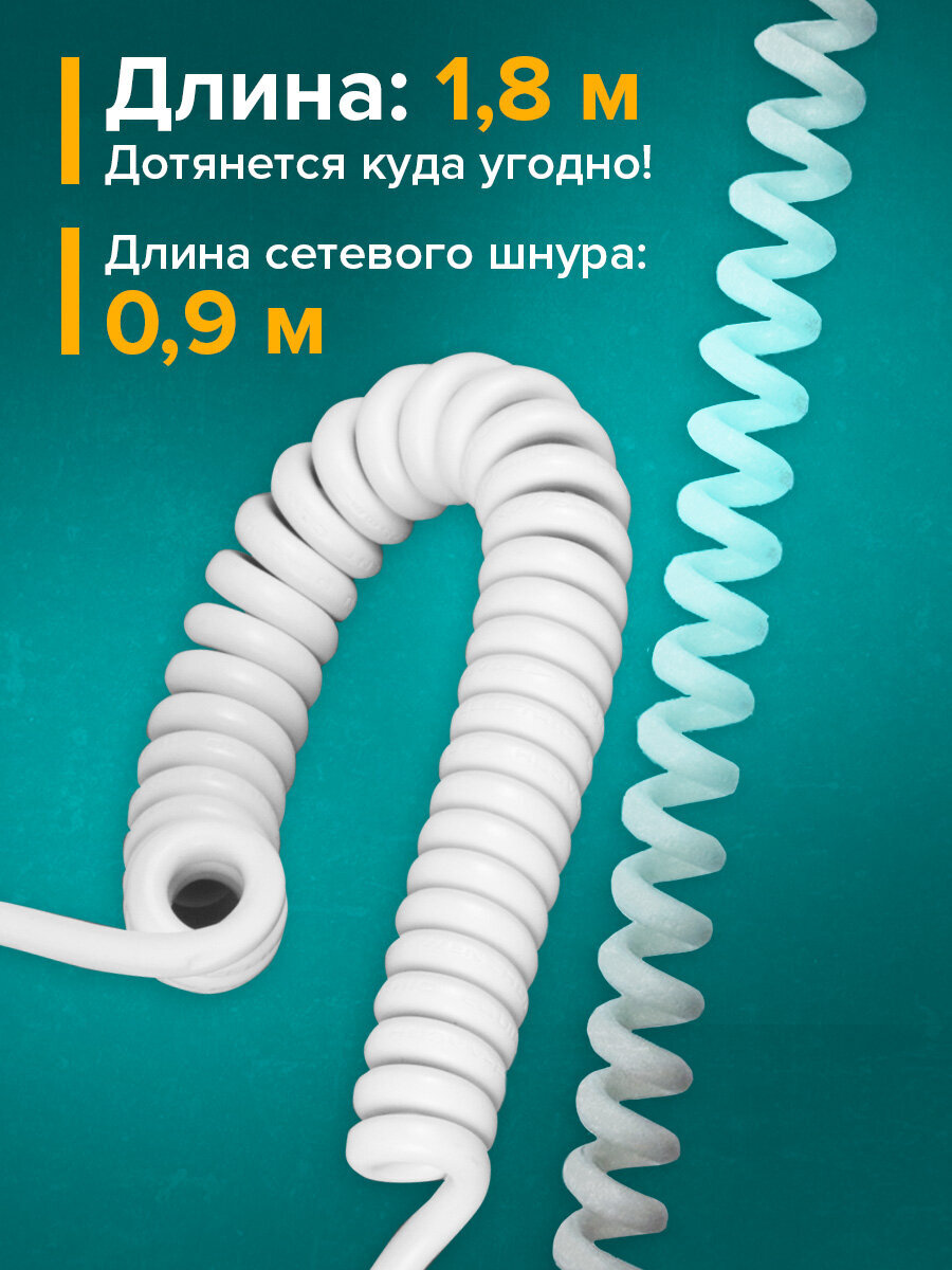 Фен Sonnen настенный для сушки и укладки волос 1850 Вт мощный 2 скорости холодный воздух - фото 2