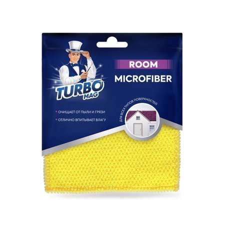 Салфетка антипыль TURBOmag Room микрофибра 30*30см 1шт