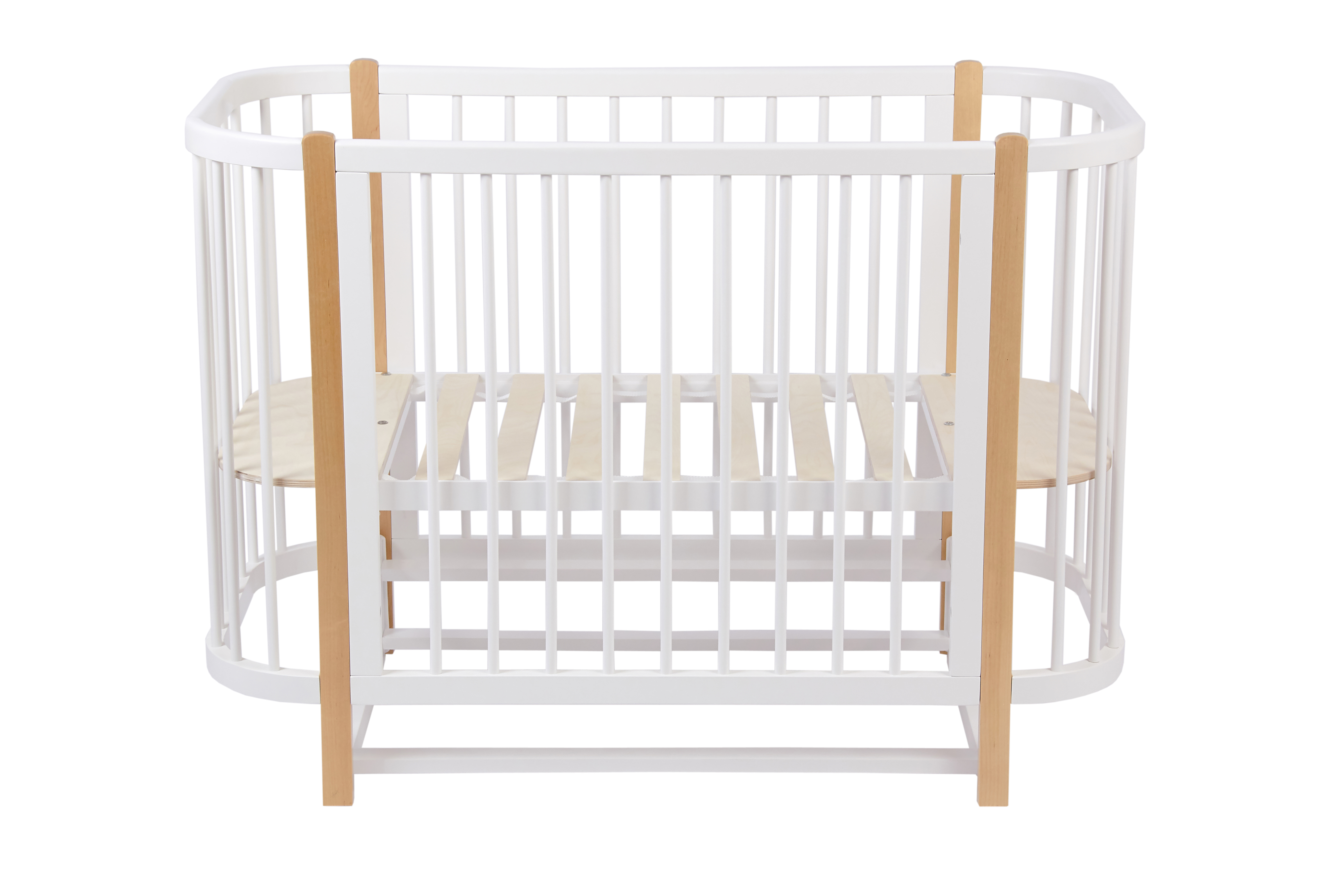 Детская кроватка Polini kids 350 прямоугольная, продольный маятник (белый) - фото 26