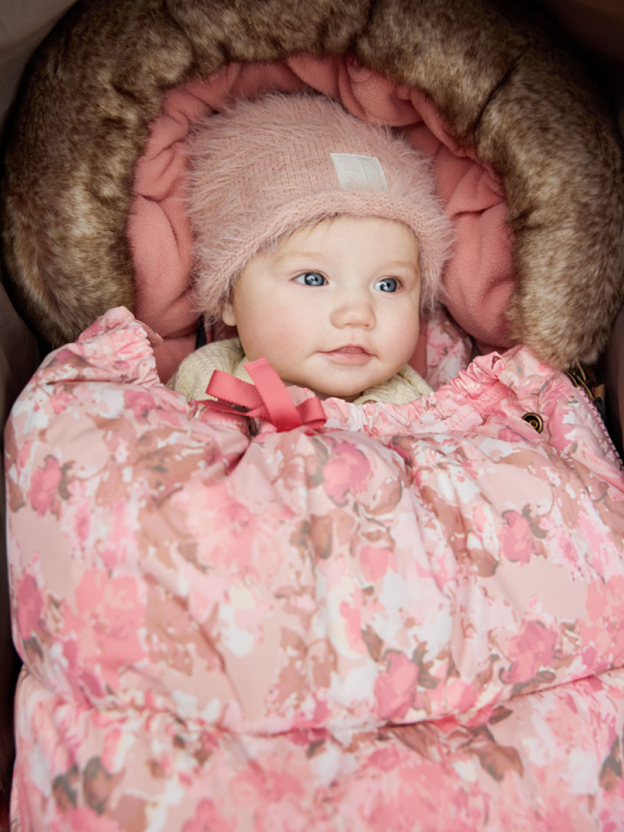 Конверт в коляску Elodie с опушкой River Rose розовый - фото 6