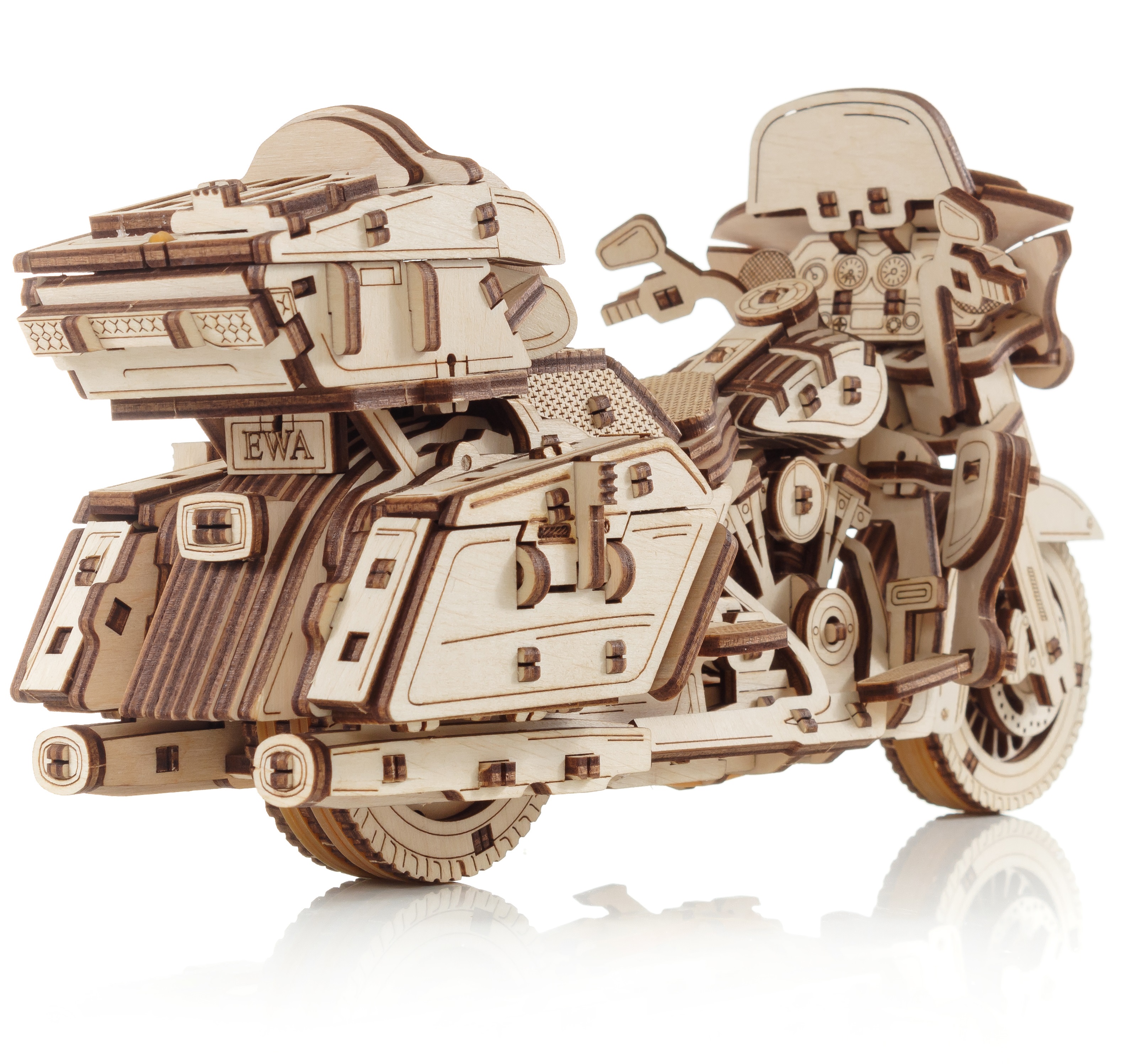 Конструктор Eco Wood Art Мотоцикл Байк деревянный - фото 13