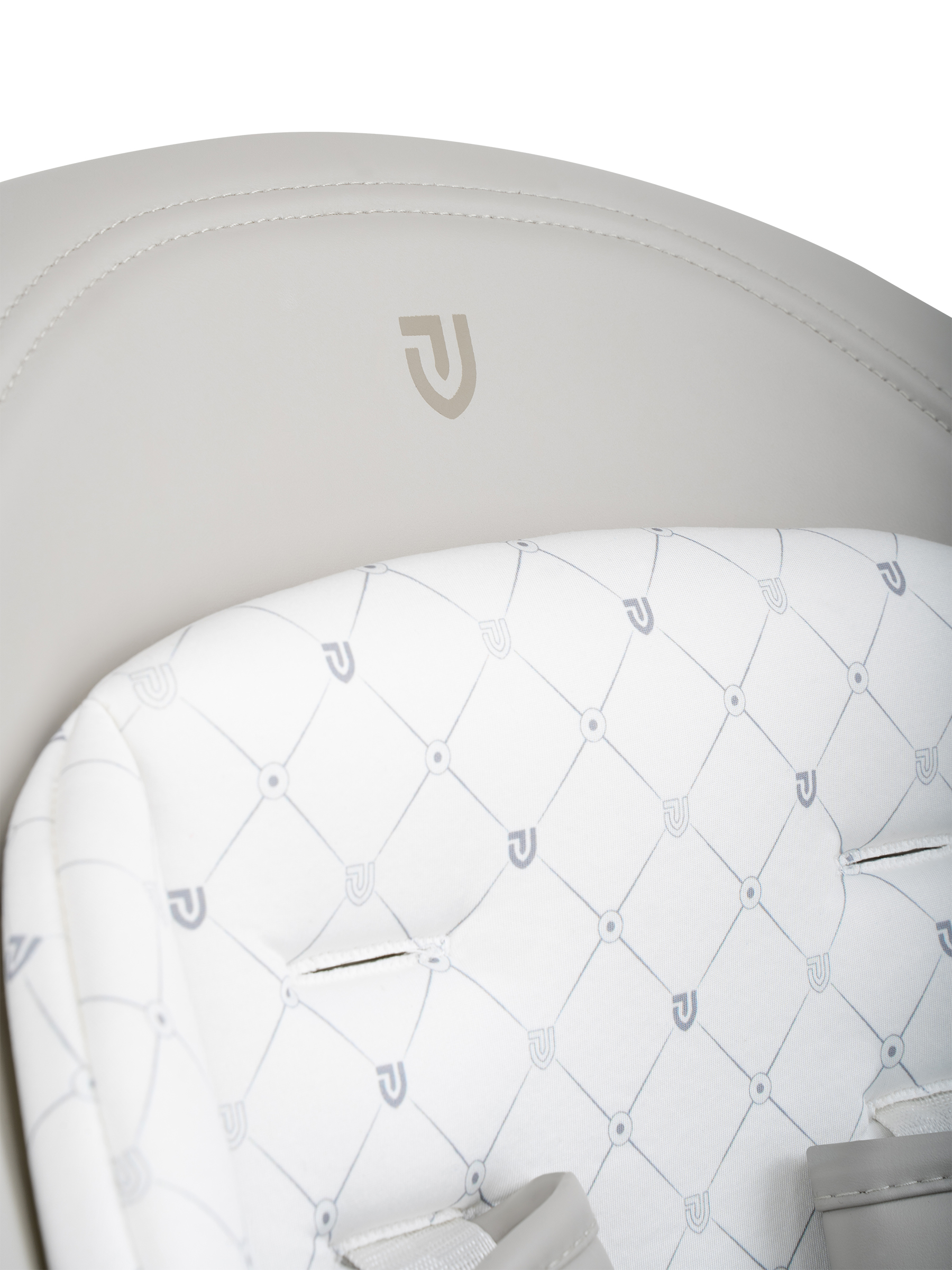 Стульчик для кормления JOVOLA Loki с функцией электрокачели серый - фото 11