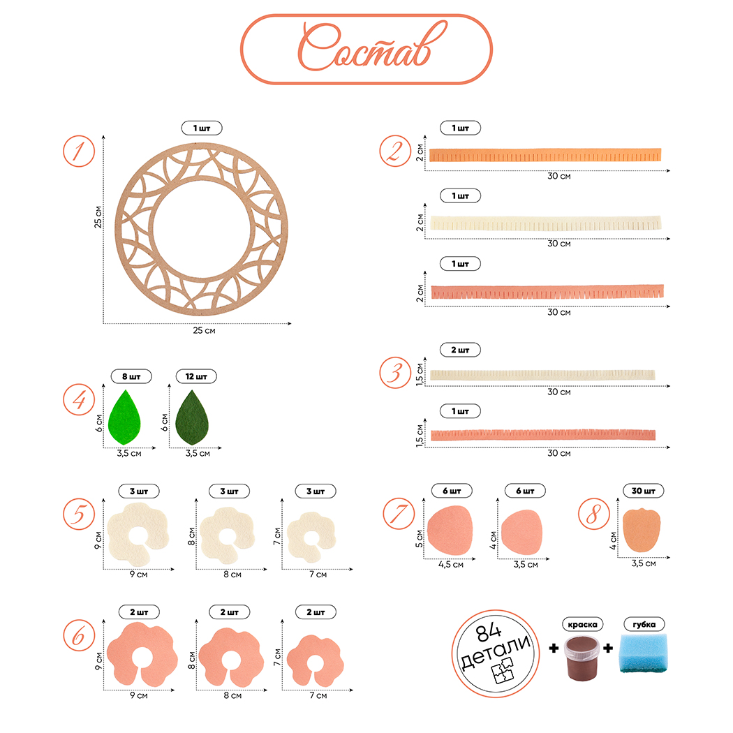 Набор для творчества Santa Lucia Цветочное панно - фото 4