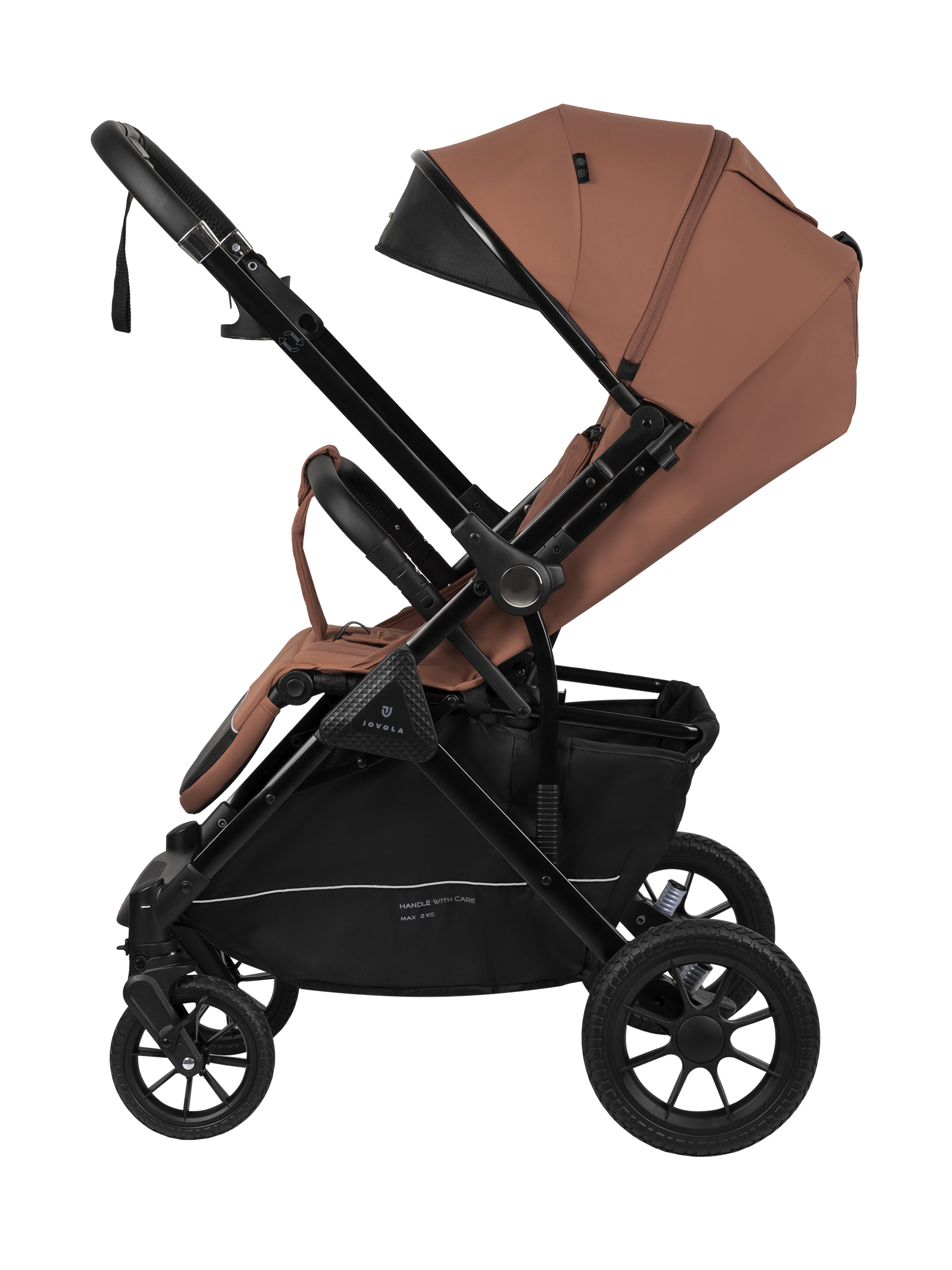 Коляска прогулочная JOVOLA Magma с перекидной ручкой оранжевый - фото 28