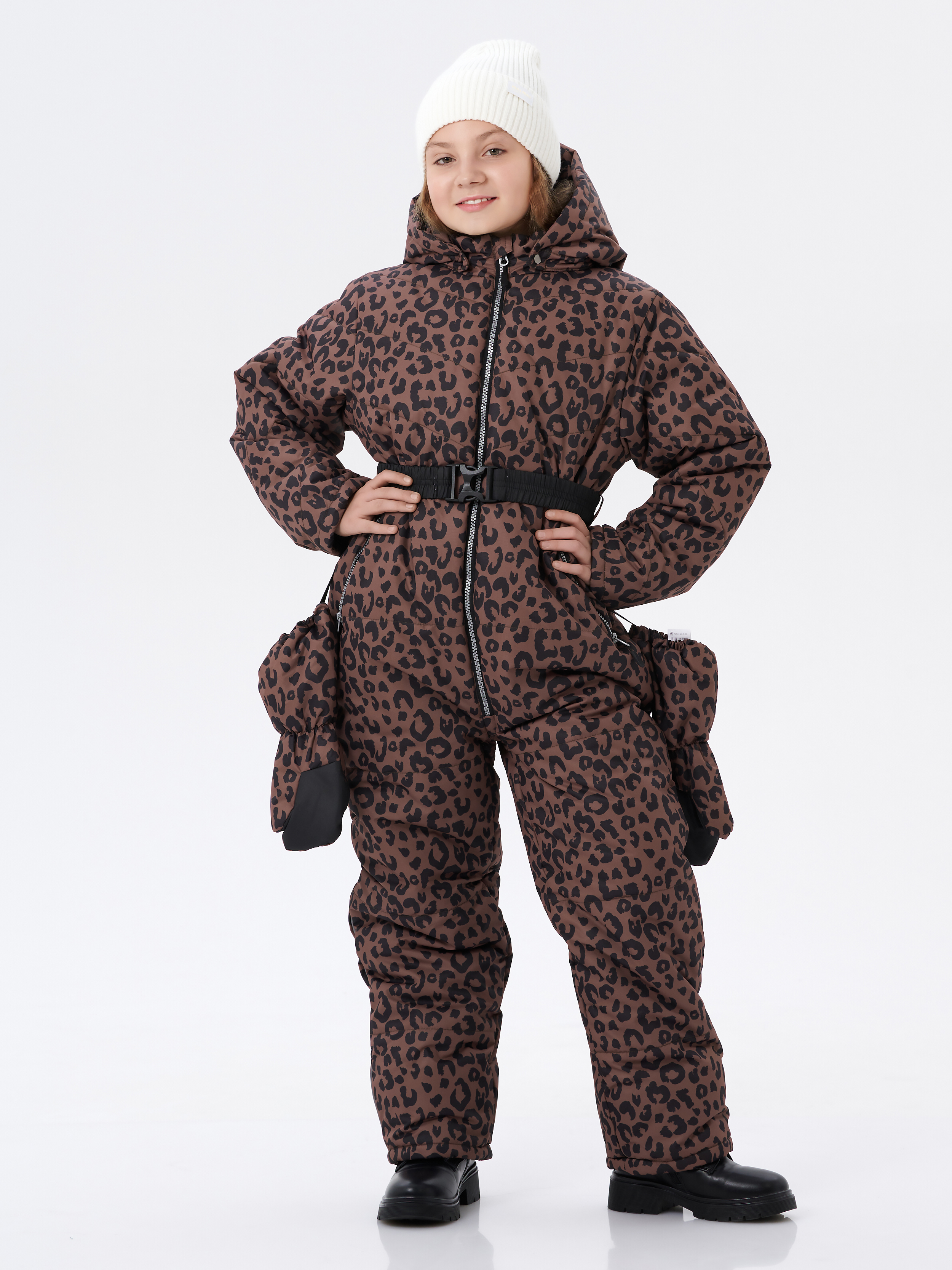 Комбинезон КрутышОк Т-068 коричневый, черный - фото 12