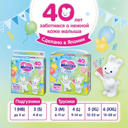 Трусики Merries XL (12-22 кг) 50 шт.