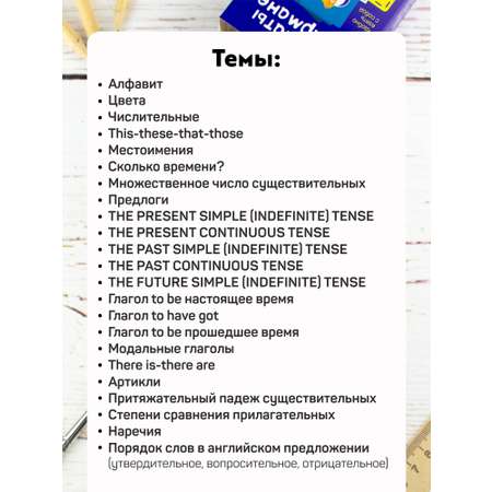 Карточки Выручалкин обучающие Английский язык