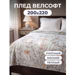 Покрывало BRAVO Ликорис 200 x 220 см велсофт