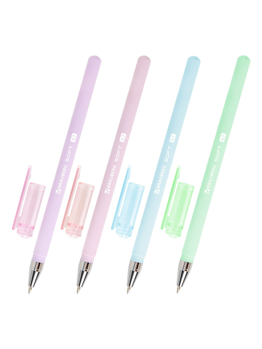 Ручка шариковая Brauberg 4 шт. - фото 14