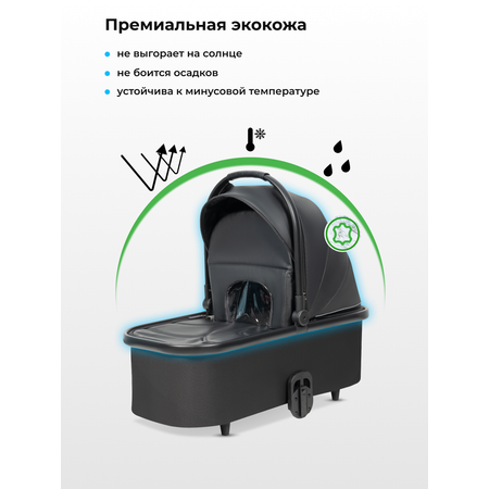 Коляска 3в1 Farfello Sola Trio Comfort черный