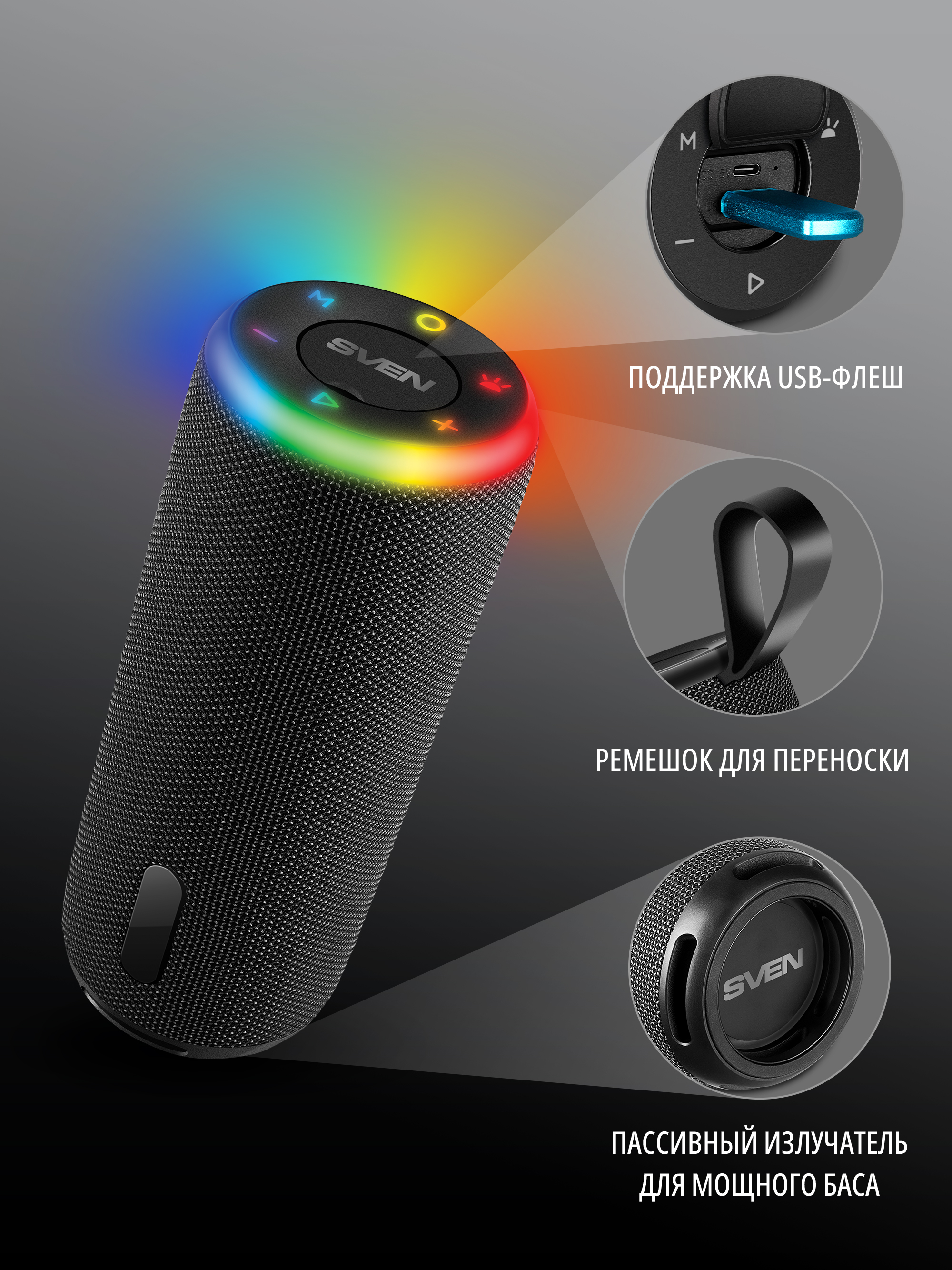 Колонка bluetooth SVEN PS-150 - фото 3