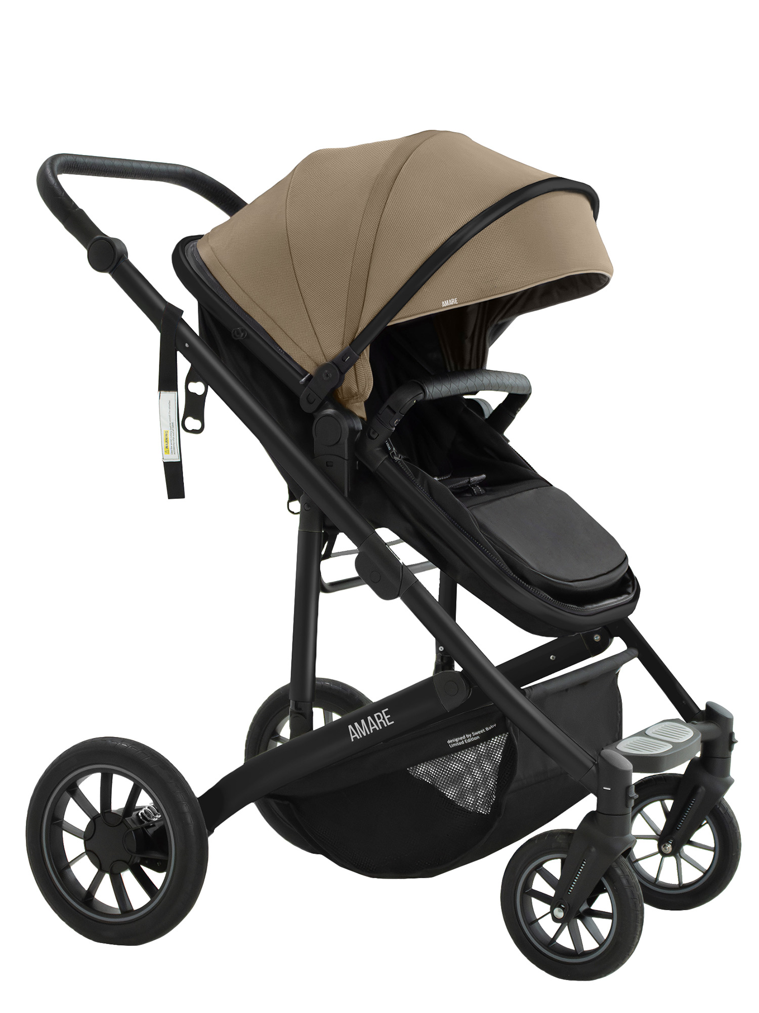 Коляска трансформер Sweet Baby Amare GL Beige бежевый - фото 18