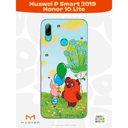 Силиконовый чехол Mcover для смартфона Huawei P Smart 2019 Honor 10 Lite Союзмультфильм Лучшие друзья