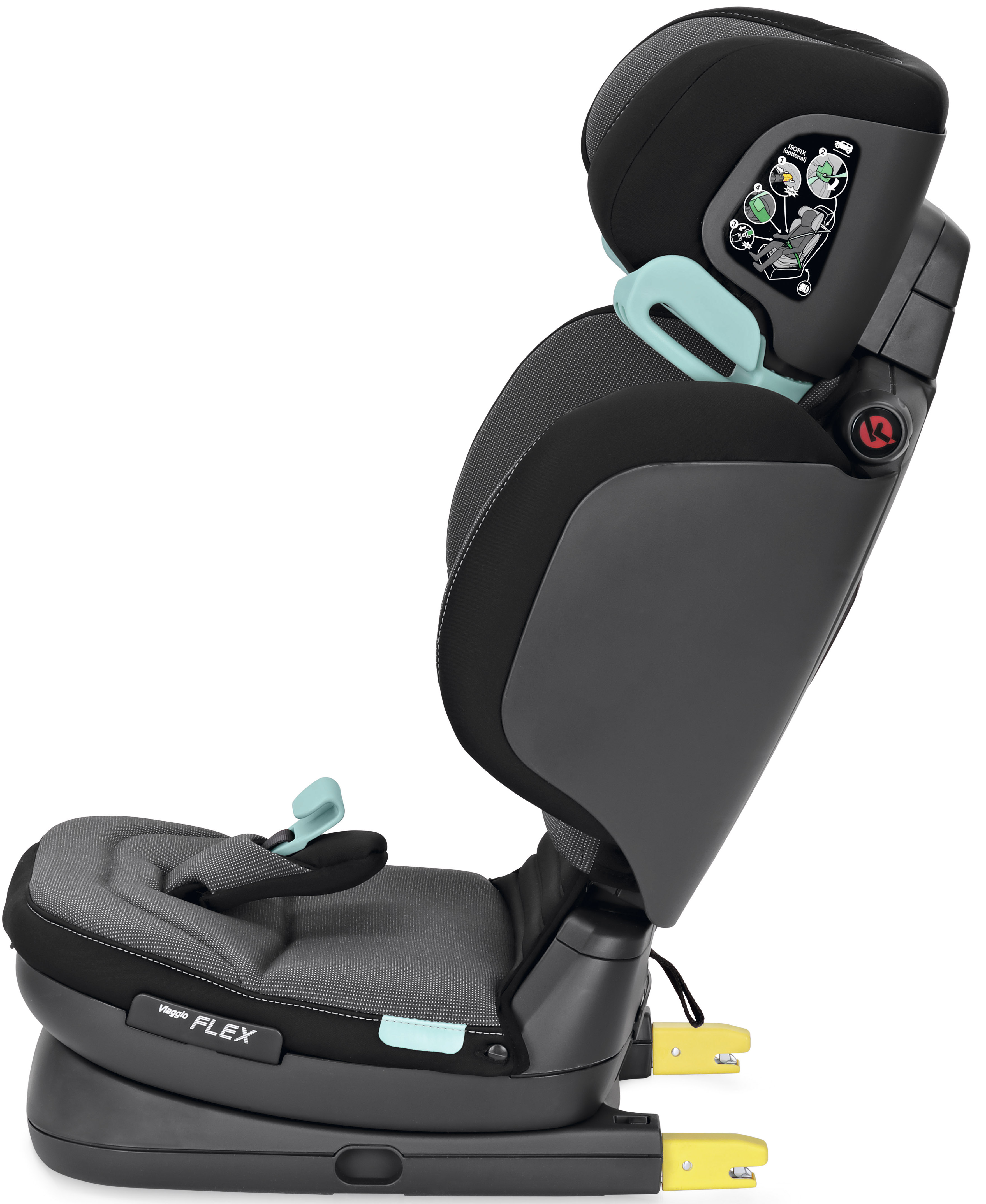 Автокресло Peg-Perego Flex Isofix 2/3 (15-36 кг) серый - фото 3