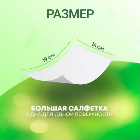 Влажные салфетки с клапаном FRESHLAND Бытовые МОХИТО 3х120 салфеток