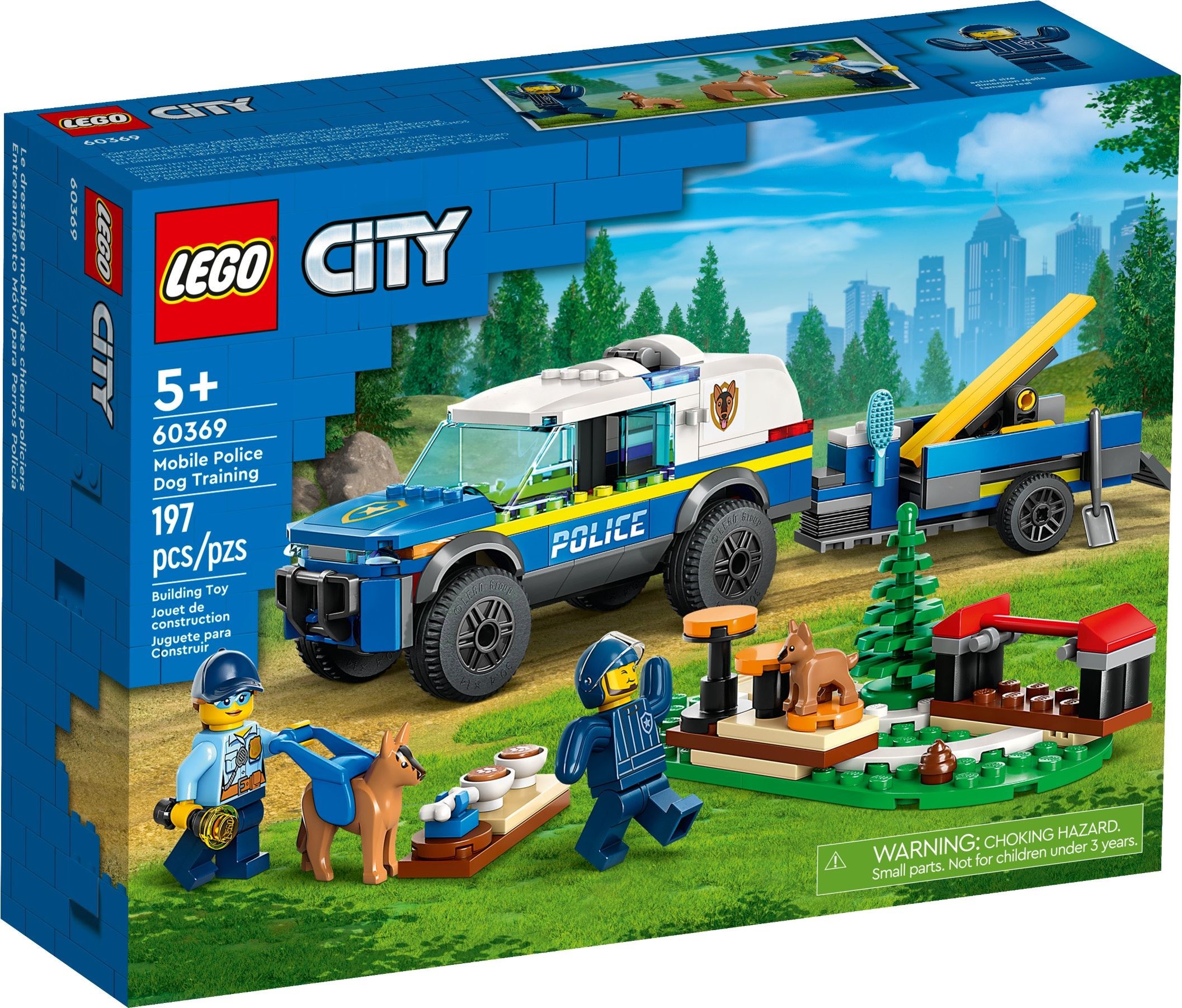 Изображение товара Игровой конструктор LEGO City Дрессировка собак 60369 153 детали для детей от 5 лет Изображение товара Игровой конструктор LEGO City Дрессировка собак 60369 153 детали для детей от 5 лет
