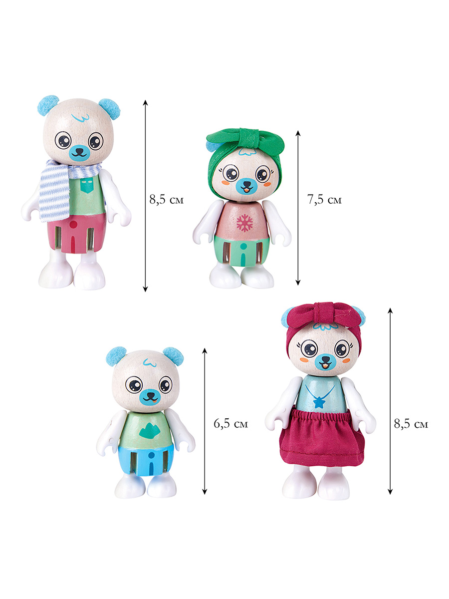 Игровой набор Hape Семья белых медведей - фото 3