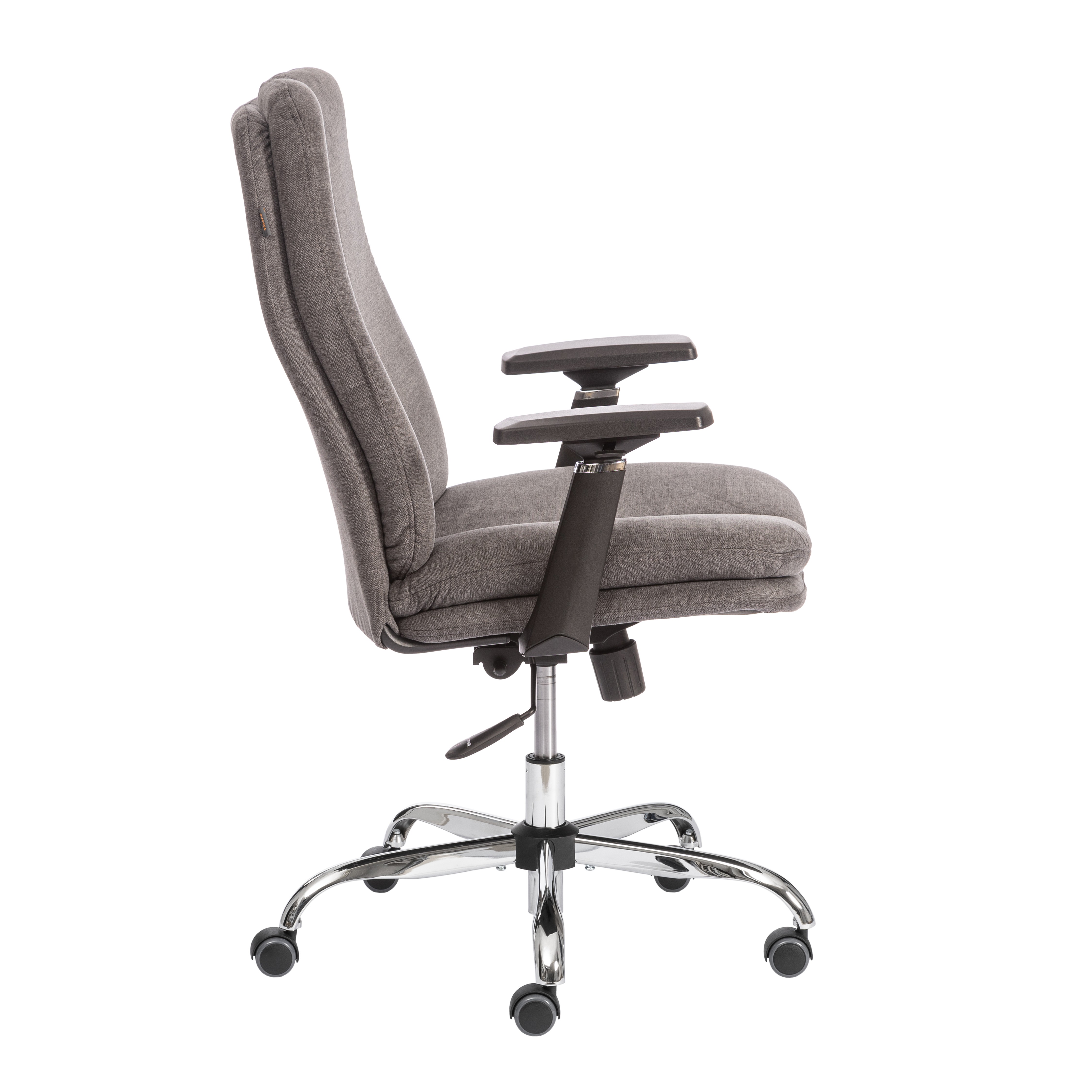 Компьютерное кресло TETCHAIR Итон-Лоу хром 3Д ткань серый - фото 3