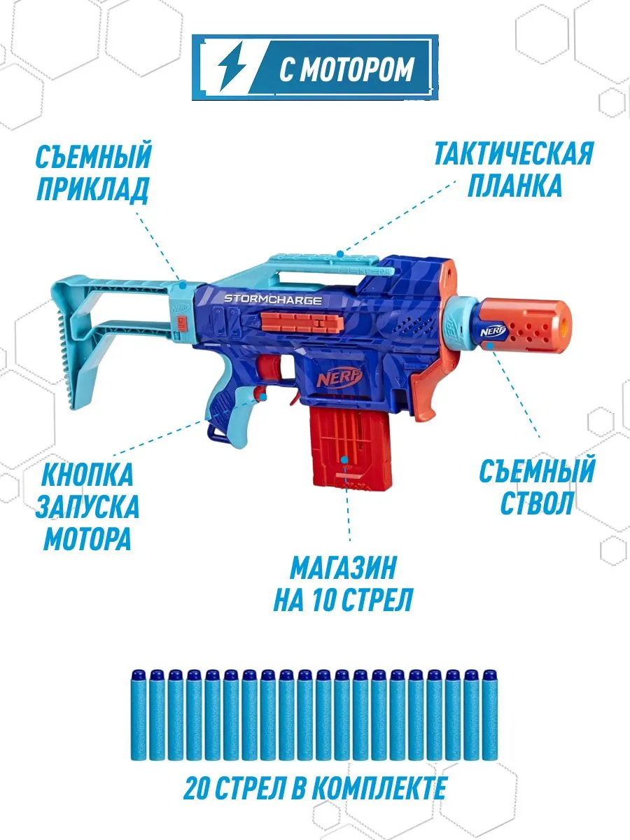 Бластер Nerf Elite stormcharge - фото 3