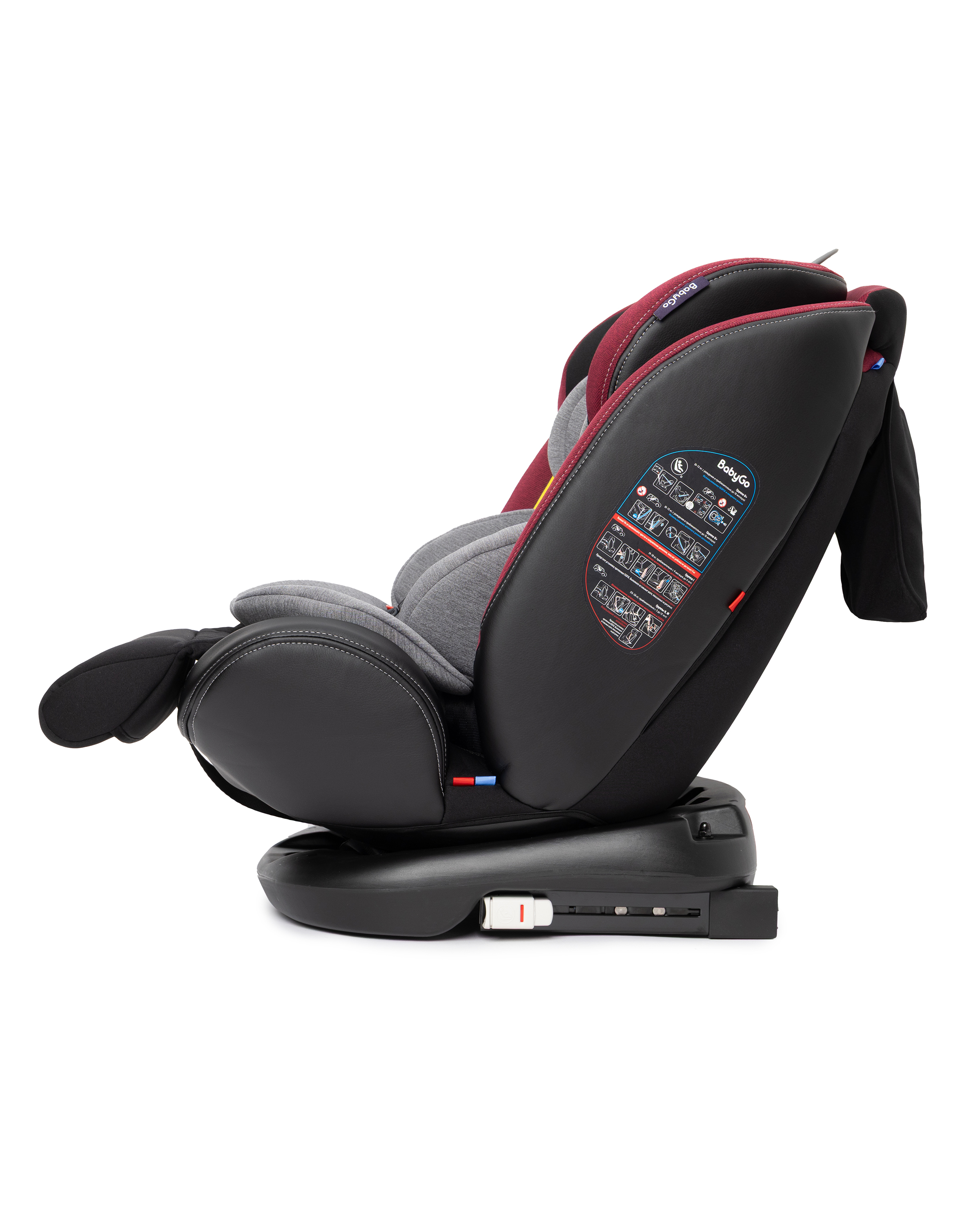 Автокресло BabyGo Multi-Stage New Isofix 0+/1/2/3 (0-36 кг) красный - фото 18