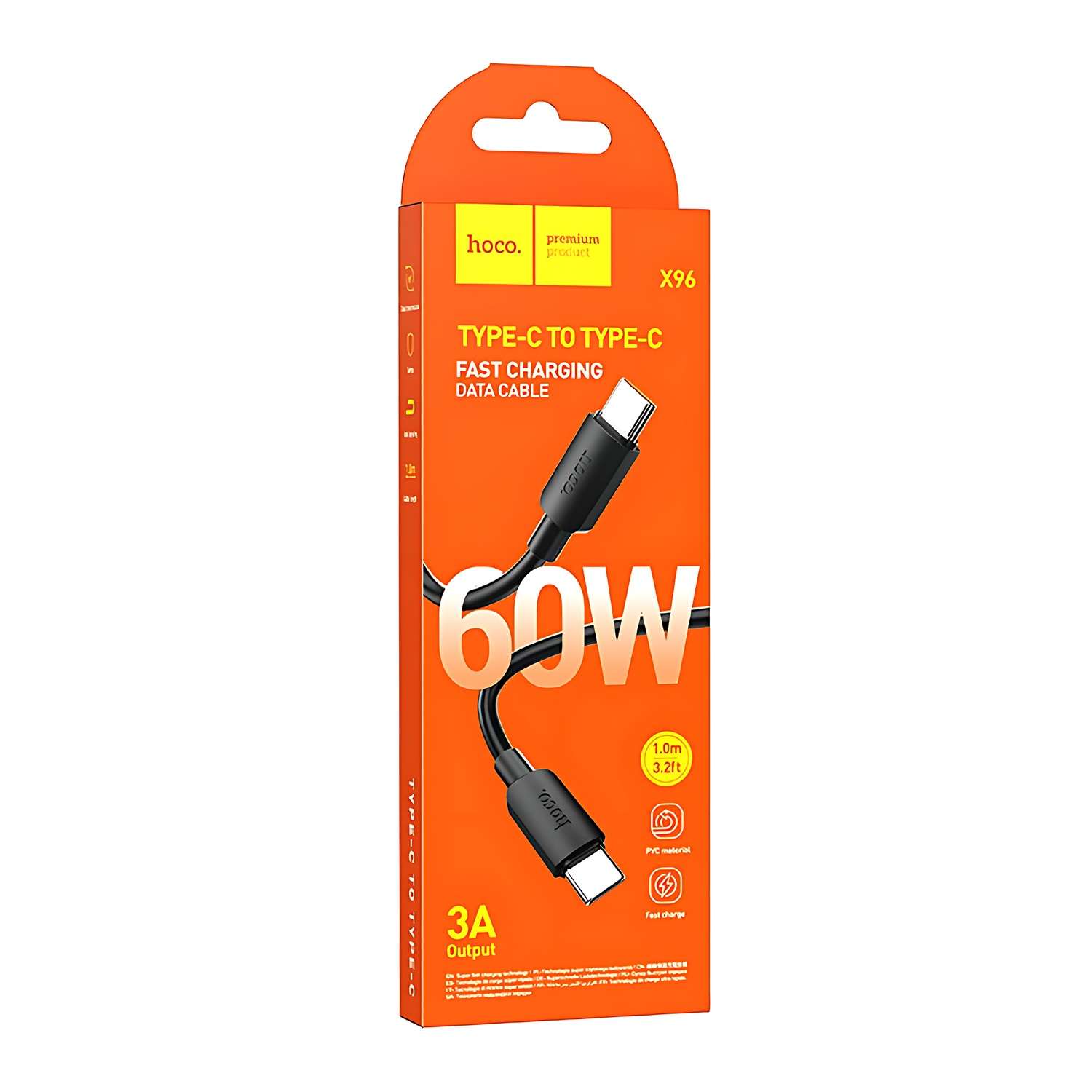 USB-C кабель hoco X96 Hyper Type-C 3A 60W 1м - фото 2