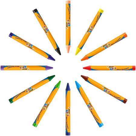 Восковые мелки BIC 12 шт.