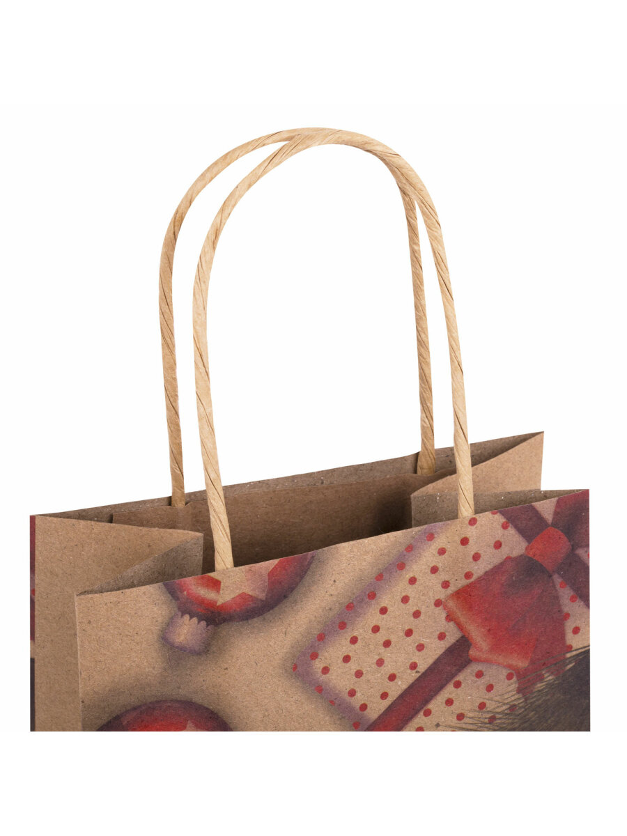 Подарочный пакет Золотая сказка новогодний для упаковки подарков - фото 5