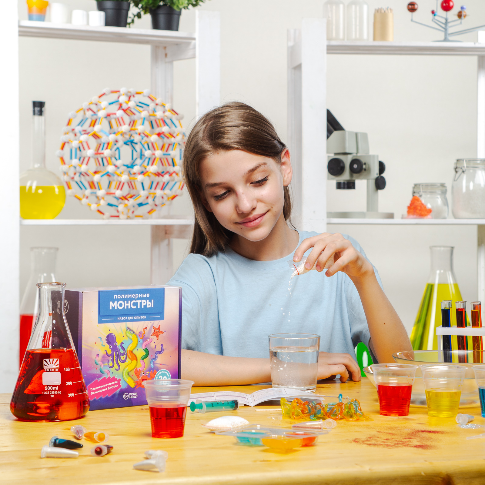Набор для опытов WOW! HOW? Полимерные монстры - фото 3
