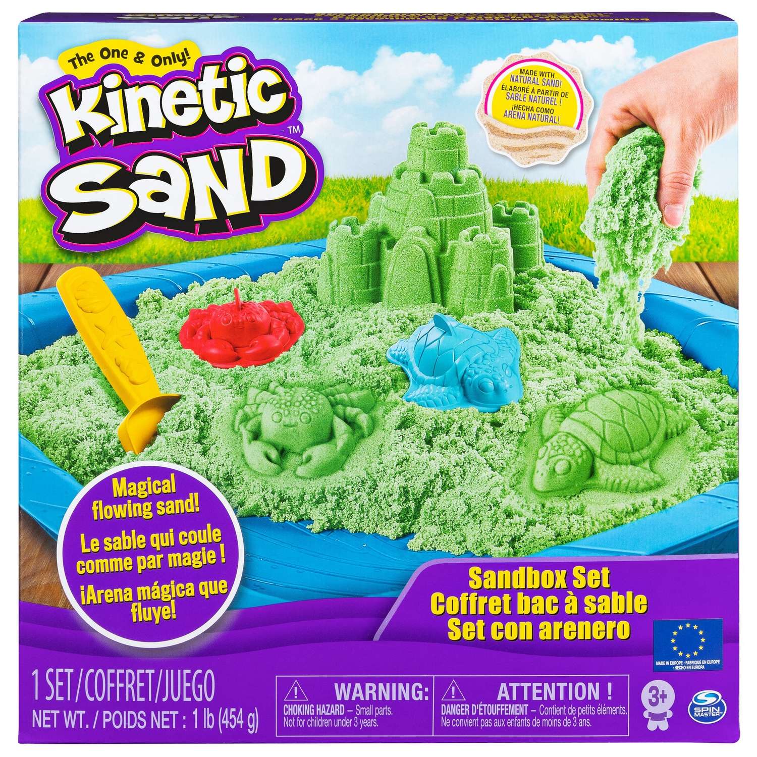 Кинетический песок Kinetic Sand 0.4 кг - фото 1