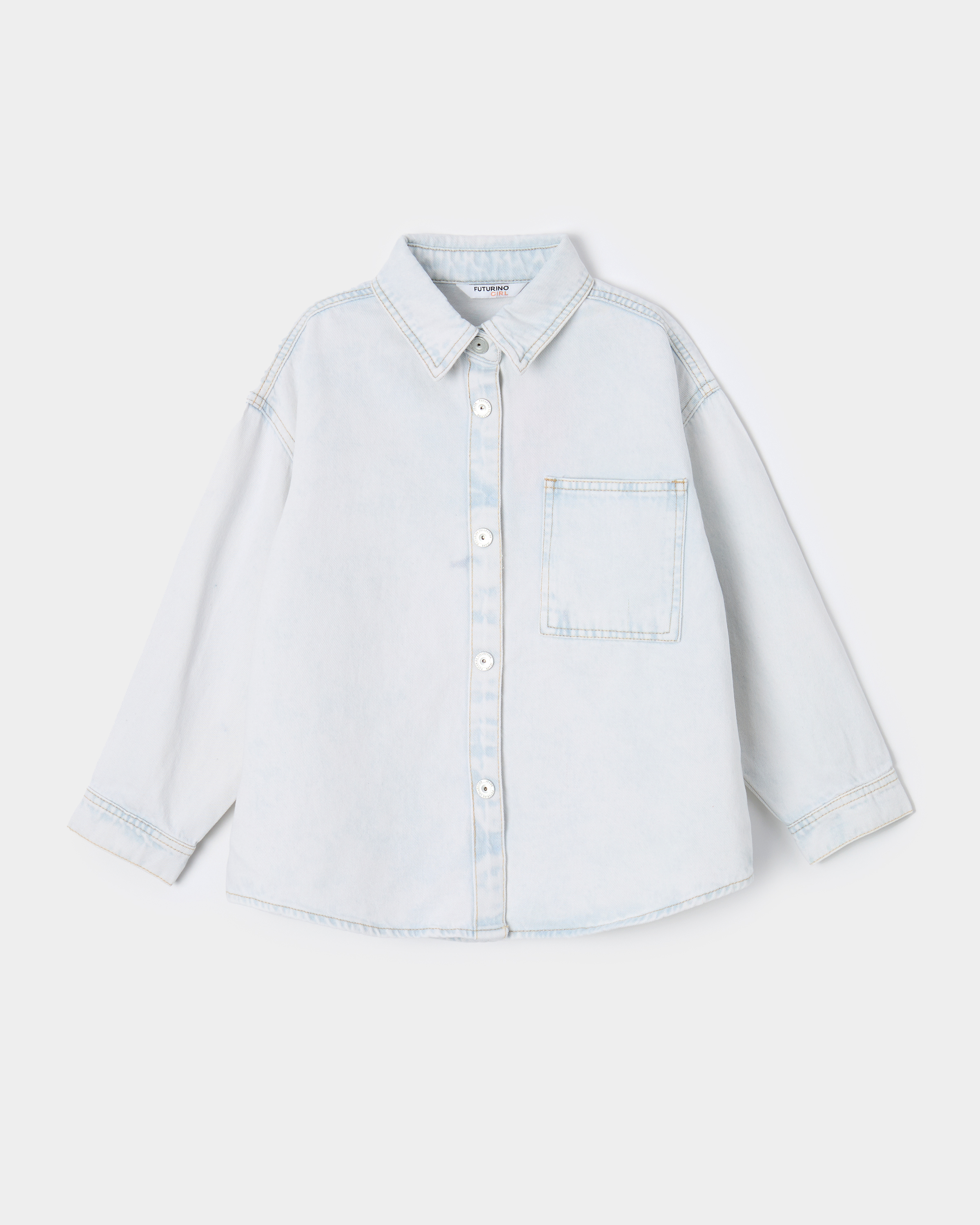 Джинсовая рубашка Futurino S26FU3-G330kg-55 - фото 1