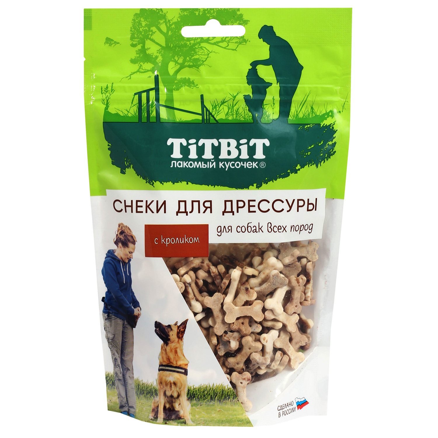Лакомство для собак Titbit 100г всех пород снеки для дрессуры с кроликом - фото 1