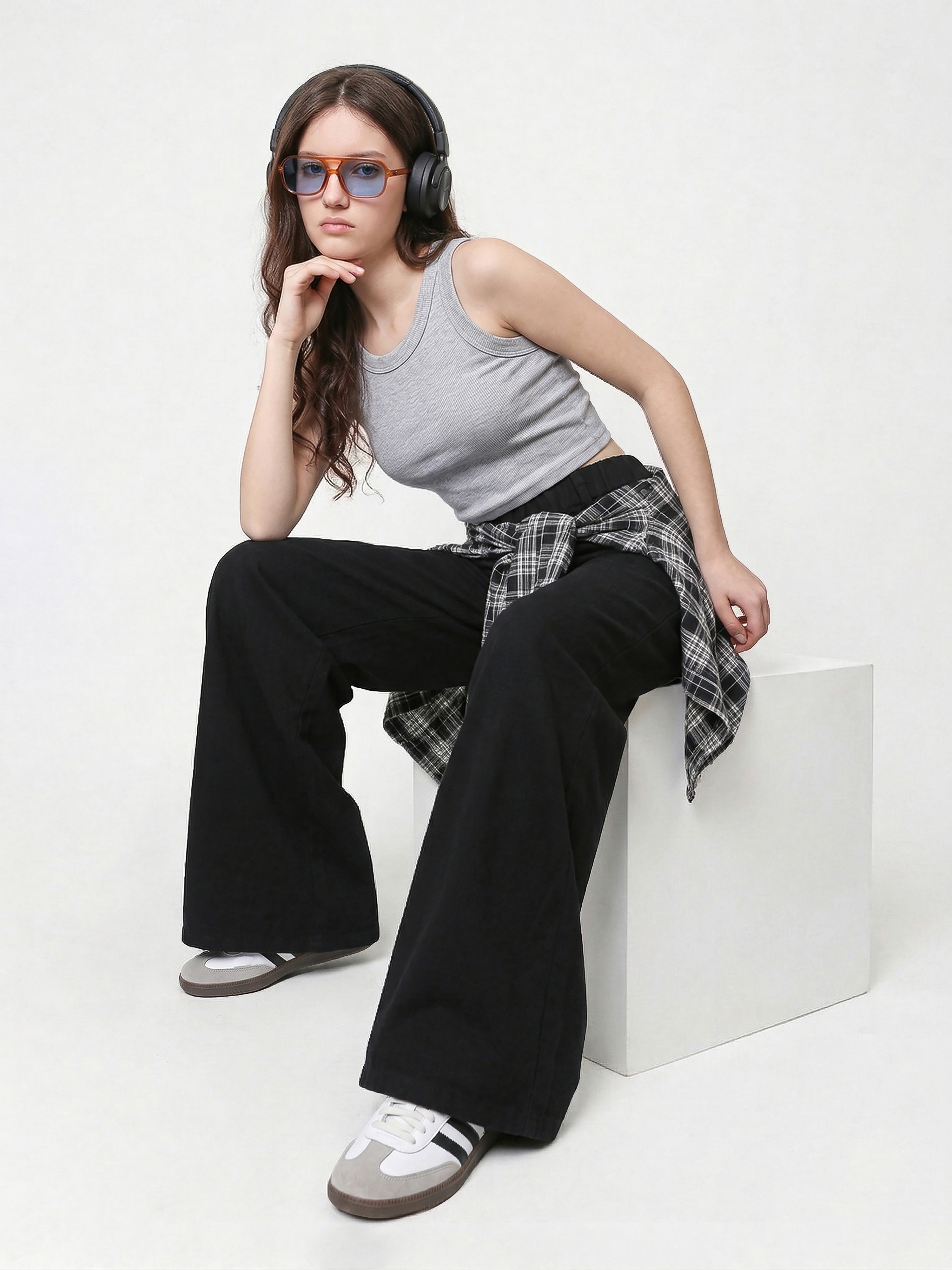 Джинсы-палаццо СИНИЙ МИР R35-IL - фото 8