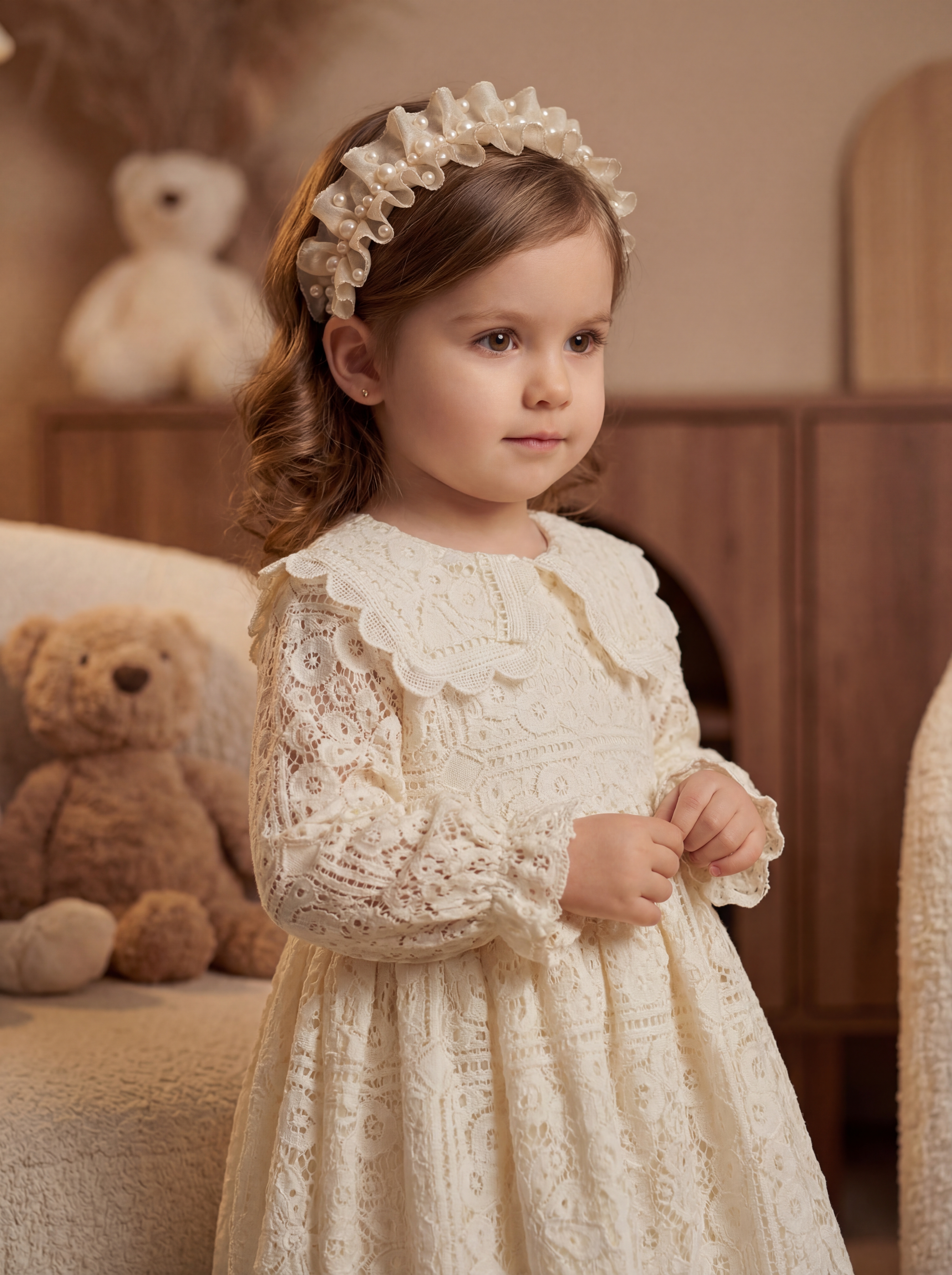 Платье Artcher Платье007Кружевное_бежевое - фото 3