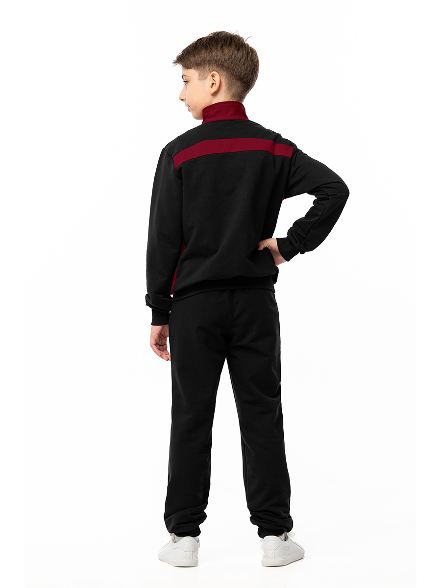 Спортивный костюм RODOS М-187/1/черный_бордовый - фото 3