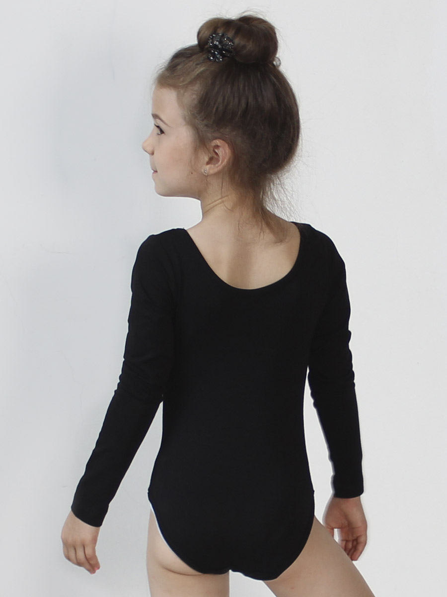 Купальник гимнастический STELLA MODA 26401_черный - фото 4