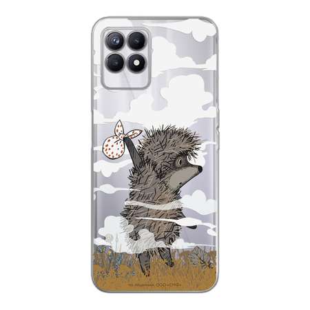 Силиконовый чехол Mcover для смартфона Realme 8i Союзмультфильм Ежик в тумане и дымка